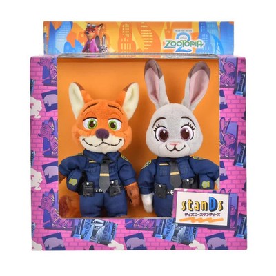 Japan Disney Store Judy Hopps & Nick Wilde Plush Toy stanDs Zootopia 2【US STOCK】
