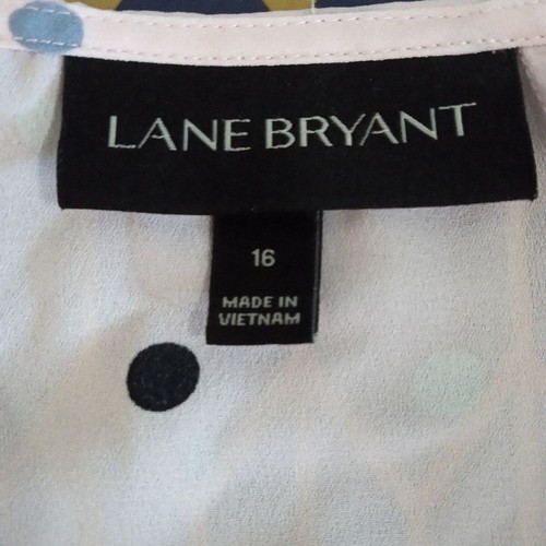 Camicia rosa chiaro Lane Bryant taglia 16 camicetta foro per serratura e cravatta avvolgente anteriore - Foto 6 di 11