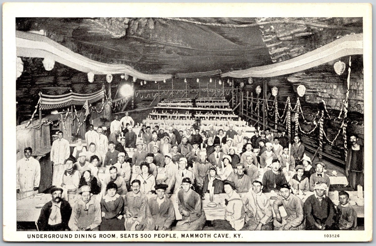 Underground Dining Room, Mammoth Cave, Kentucky - Postcard
