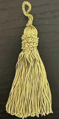 4'' Celadon Green Chainette Crown Tassel Tassels Lot Of 12 Conso L26