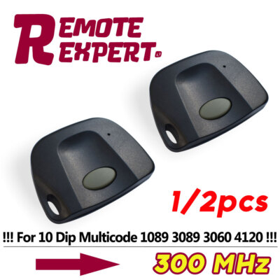 1/2 For Multicode 3089 Garage Door Opener Or Gate Opener Mini Remote Transmitter