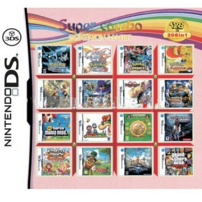 2020 New 208 In 1 Game Games Cartridge Ndsi 2ds 3ds Ds Nds Ndsl 208 Gamelist Ebay