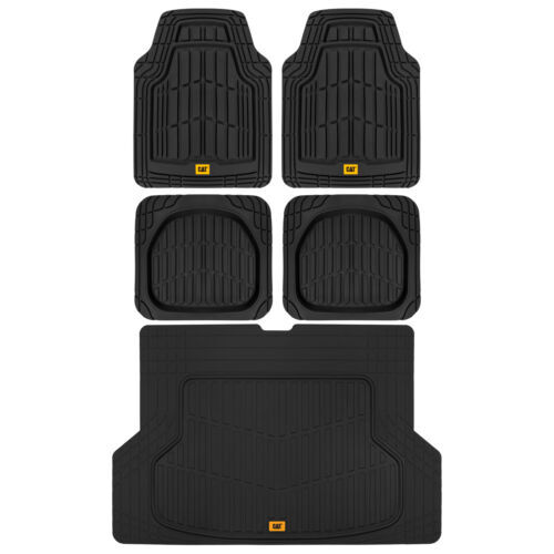 CAT Odorless All Weather Deep Dish Automotive Car Floor Mats+Trunk Liner - Picture 1 of 9