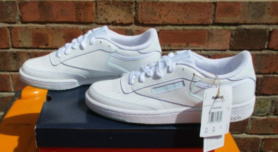 Damen Reebok Turnschuhe Club C 85 Tennis Turnschuhe Leder UK 6 brandneu & verpackt