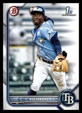 2022 Bowman 1st Edition  Alejandro Pie #BP-99 Tampa Bay Rays Baseball Card
