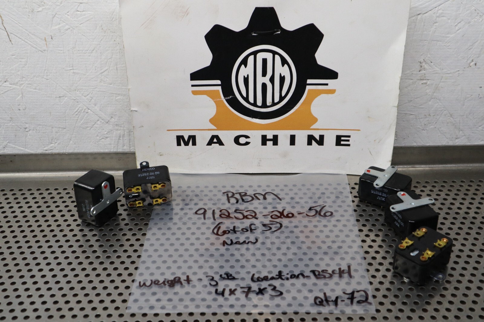 RBM 91252-26-56 Relays New Old Stock (Lot of 5) See All Pictures