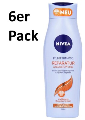 (13,30 /L) Nivea Pflegeshampoo Reparatur und gezielte Pflege, 6x250ml