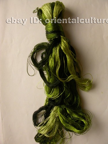 Chinese 100%real natural mulberry silk,hand-dyed embroidery silk floss/thread - Picture 3 of 4