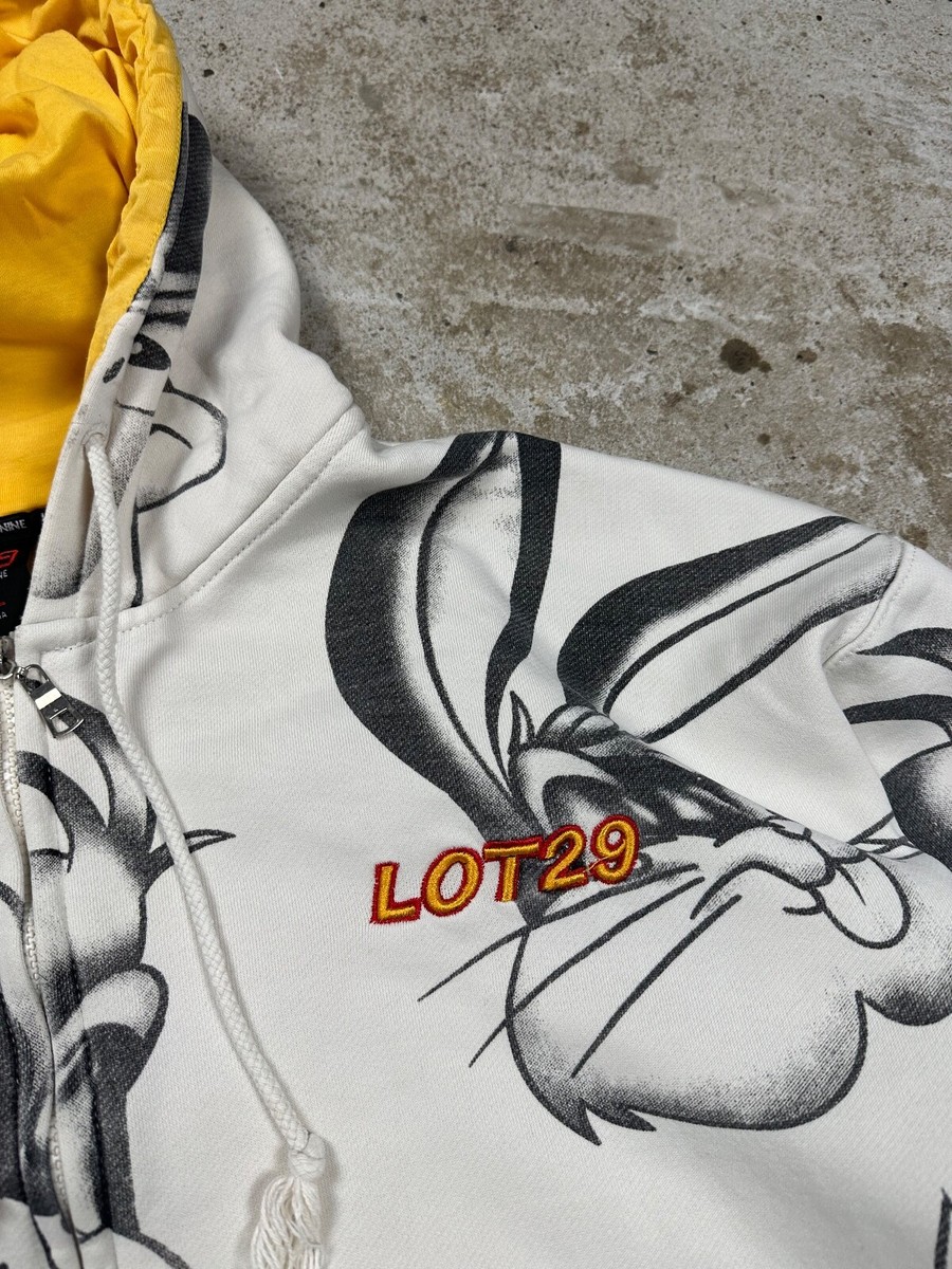 Vintage y2k Lot 29 All Over Print Hoodie Looney Tunes 90s
