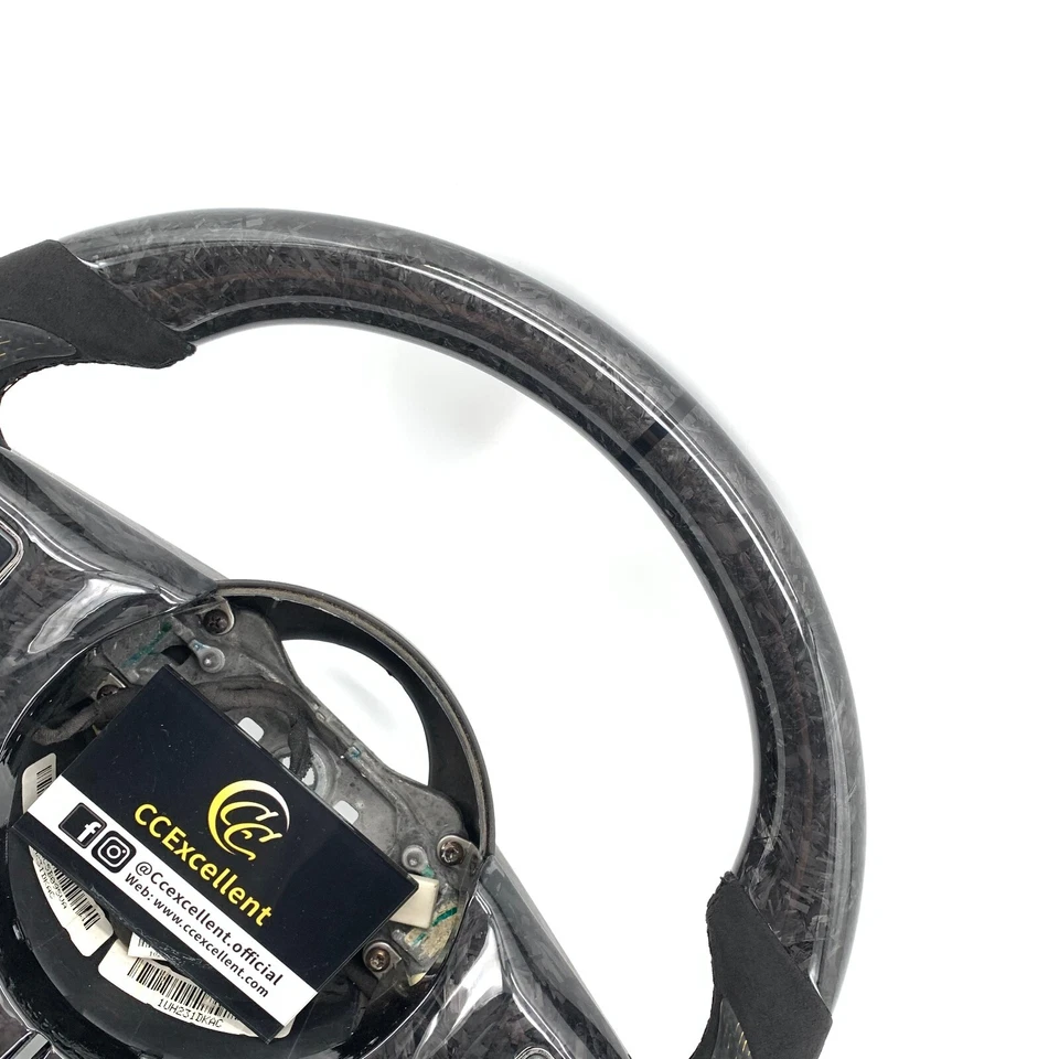 Volante de fibra de carbono forjado real para Jeep Wrangler JK 2011-2017 Foto 4 de 4