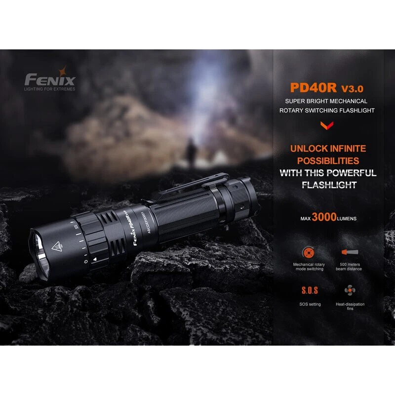 Fenix PD40R V3.0 LED Taschenlampe EDC SST-70 3000 Lumen neu - Bild 3 von 4