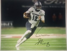 CARSON STRONG SIGNED AUTOGRAPHED NEVADA WOLFPACK 8X10 PHOTO EAGLES +PROOF