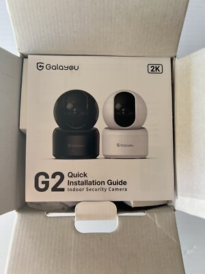 Galayou G2 2K Home Security Indoor Camera White Smart WiFi Monitor