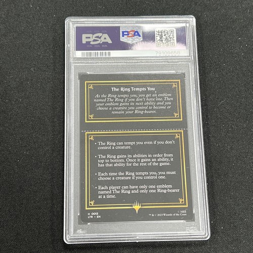 2023 Magic The Gathering #13 The Ring PSA 9 El Señor de los Anillos - Imagen 2 de 2