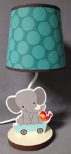 Bedtime Originals Elephant bird kids room bedside Nursery Lamp Choo Choo