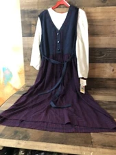 New With Tags Vintage Allison-Che Checkered Modesty Dress Size 12