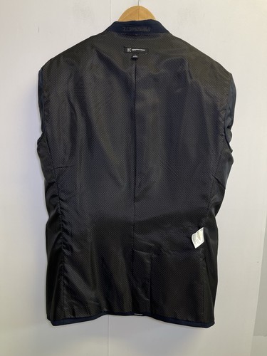 INC INTERNATIONAL CONCEPTS Navy Blue Slim Fit Blazer Jacket Men’s Size L 42S - Picture 9 of 13