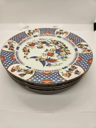 Set of 4 "CHINA GARDEN" 7 1/2" SALAD PLATES MIKASA FINE CHINA OF JAPAN