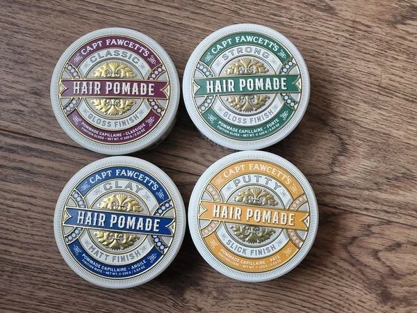 4 Dosen Captain Fawcett`s Pomade Deluxe 100ml=23E ;