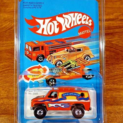 Hot Wheels Vintage Baja Breaker Orange BW Blackwall Malaysia 1978 4x4 Ford Van