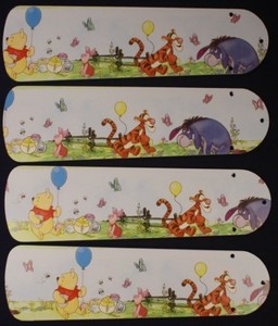 New Disney Winnie The Pooh Friends 42 Ceiling Fan Blades Only