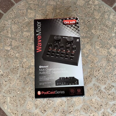 Tzumi Wave Mixer Bluetooth Multi-Channel Interface -On Air Wave Mixer 7829BB NEW