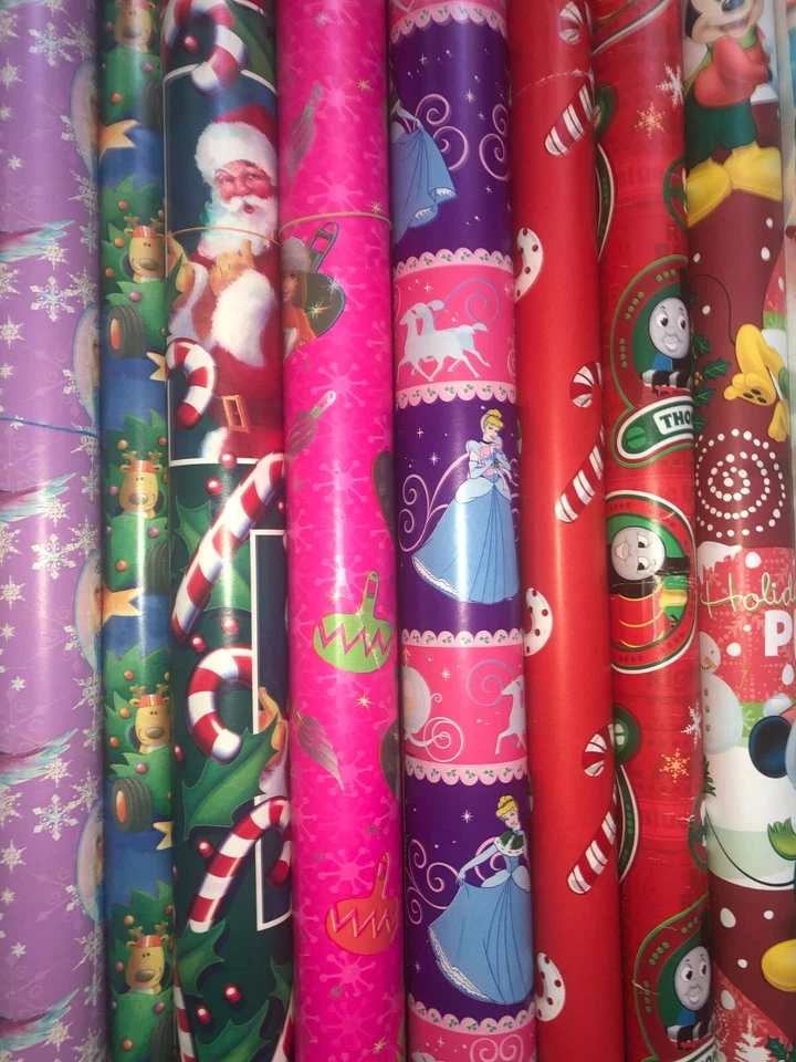 Vintage Christmas wrapping paper. 36" - 40" wide Your Choice Print - Image 3 of 4
