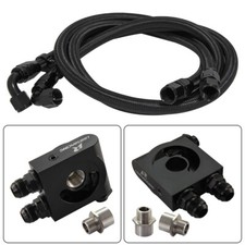 Filtro olio termostatico universale AN10 73 gradi adattatore sandwich kit linea tubo BK 