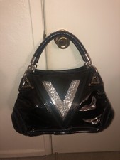 Versace Patent Leather Crystal Bag