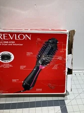Revlon One Step Hair Dryer Volumizer Brush Professional Styling, Black w/Pink