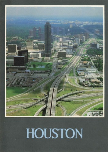 The Booming West Loop Area Houston Texas Continental Postcard - 第 1/2 張圖片