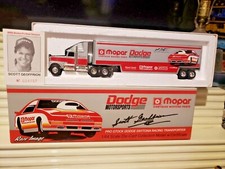 Ertl Race Image 1992 Limited Edn 164 Scott Geoffrian Dodge Mopar Transporter Nb