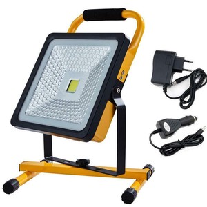 Led akku strahler 20w handlampe arbeitsleuchte baustrahler ip65 fluter baulicht