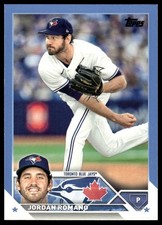 2023 Topps #196 Jordan Romano Father's Day Powder Blue #/50