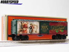 LIONEL 2025 MERRY CHRISTMAS BOXCAR O GAUGE holiday x-mas santa gifts 2528100 NEW