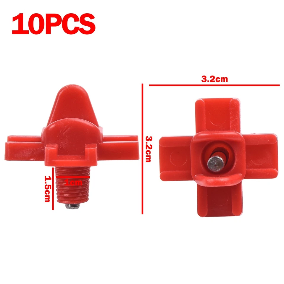 Futterautomat Geflügel Tränke Zubehör Vieh 10 Stück Trinker Horizontal - Bild 4 von 4