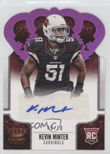 2013 Crown Royale Retail Red Holo Die-Cut Signatures 9/10 Kevin Minter Auto 0f6