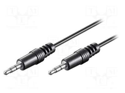 Kabel schwarz Jack 3,5mm 3pin Stecker,beiderseitig