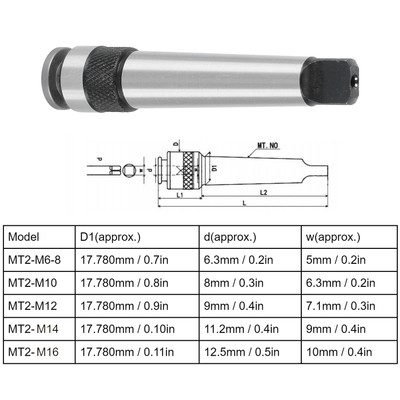 MT2M10 Tapping Chuck Morse Taper Shank Tap Machine Tool Hardware Industrieb CU