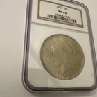 1922 Peace Dollar $1 Silver .900 Philadelphia NGC MS63 Certified Coin