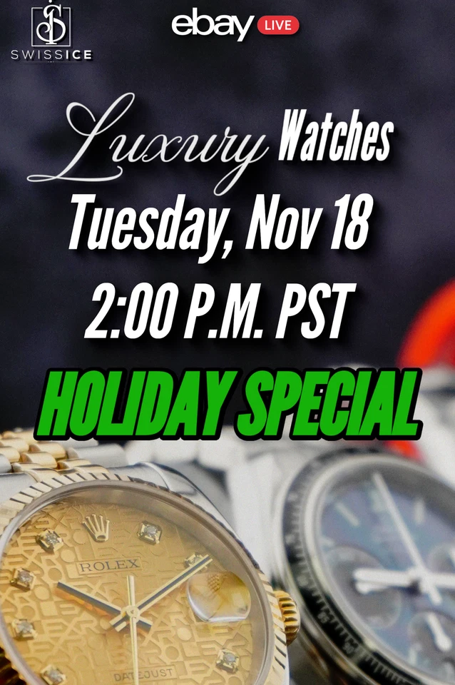 The Holiday Gift Drop: $1 Starts on Rolex, Cartier, Omega + Giveaways!