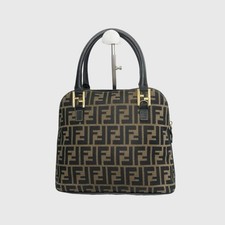 FENDI FF Zucca Canvas Dome Shoulder Bag