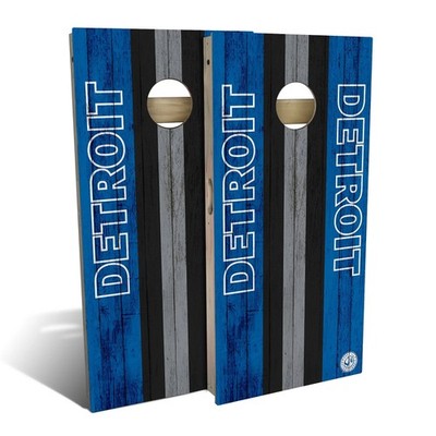 Football Cornhole Boards Skip's Garage Detroit Tailgate Backyard Set
