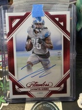 2023 Panini Flawless - Rookie Frame Signatures Jahmyr Gibbs #RFS-JGI Ruby /15