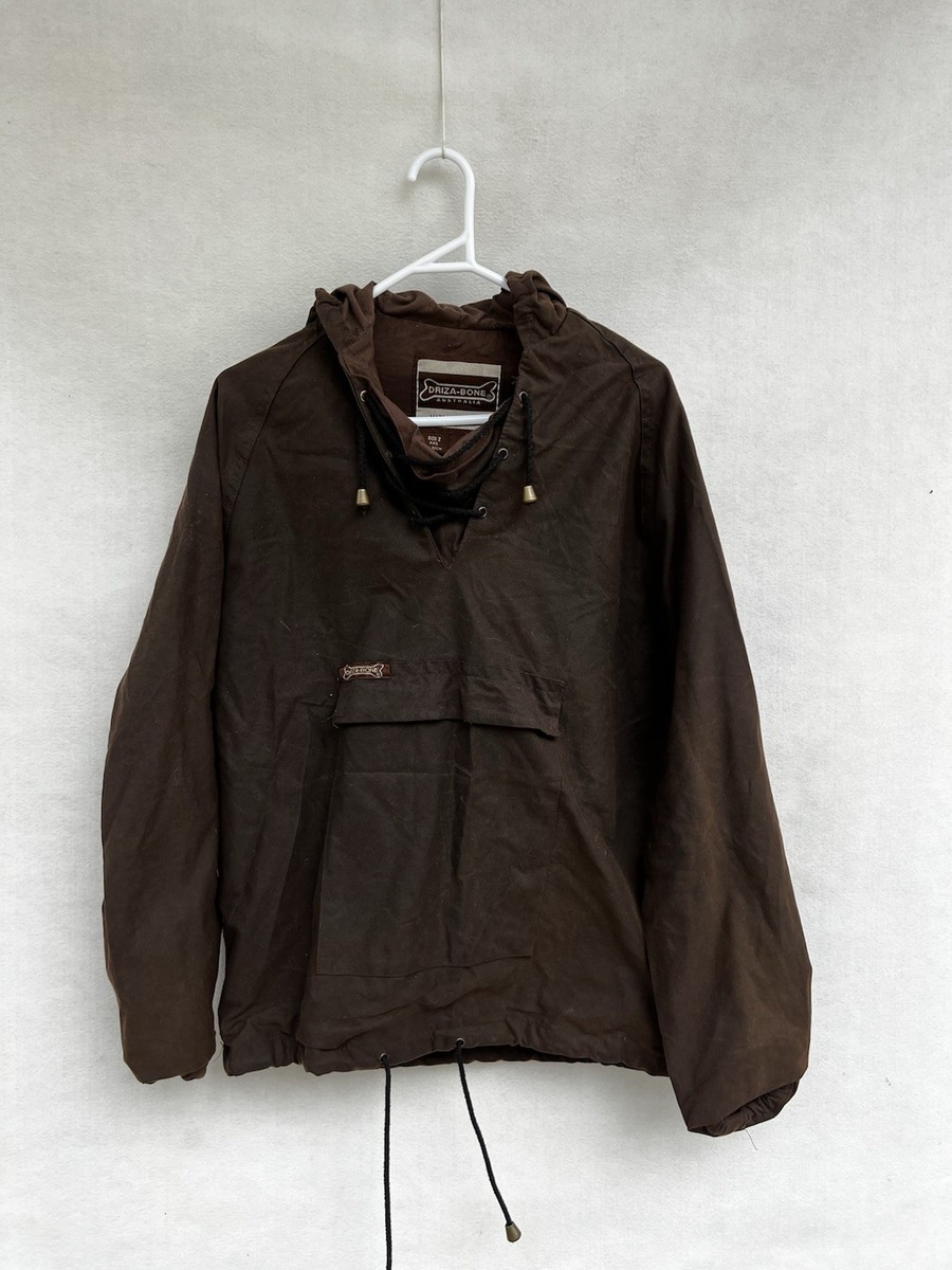 /💥 DRIZA-BONE oil Skin Waterproof Jacket Coat XXs Chest 90cm Brown