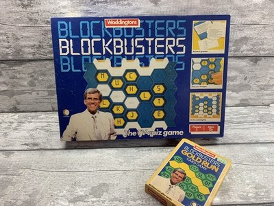 Vintage Blockbusters Brettspiel 1986 Gold Run Spiel Waddingtons 100% vollständig