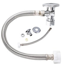 2Pack, Toilet Hose Water Supply Line Kit - 12" Length 3/8" COMP x Two Sets