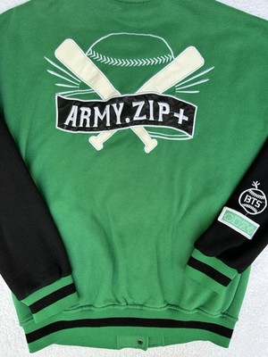 Rare BTS 3rd Muster Army Zip Jacket, Green, Large, K-Pop, Jung