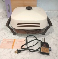 "Sartén Eléctrica West Bend 12"" 1440 Cuadrada para Freidora de Pollo DE Colección probada en ee. uu. - funciona"