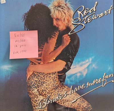Rod Stewart Blondes Have More Fun Vinyl Record EX/VG RVLP 8 1978 